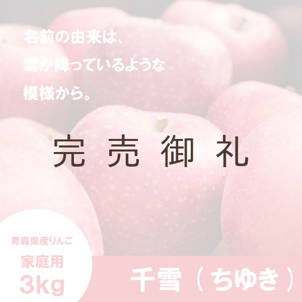 画像1: ※10月下旬発送※ 千雪　家庭用　３kg（約9-12個）≪送料込≫ (1)