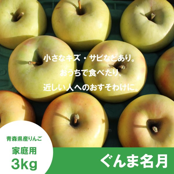 画像2: ぐんま名月　家庭用　３kg（約8-11個）≪送料込≫ (2)