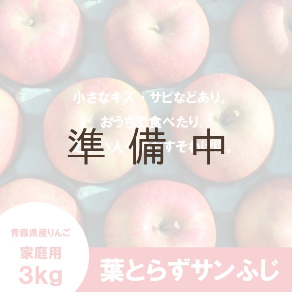 画像2: 葉とらずサンふじ 家庭用 3kg(約9-12個)≪送料込≫ (2)
