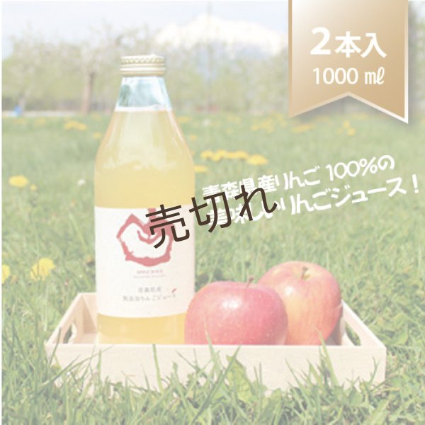 画像1: 青森県産りんごジュース　1000ml ×2本 (1)
