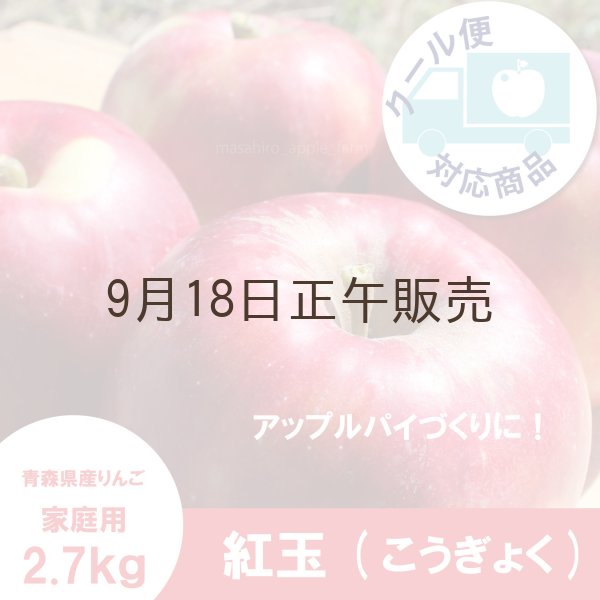 画像1: ※10月上旬発送予定※ 紅玉　家庭用　２.７kg（約11-13個） ≪送料込≫ (1)