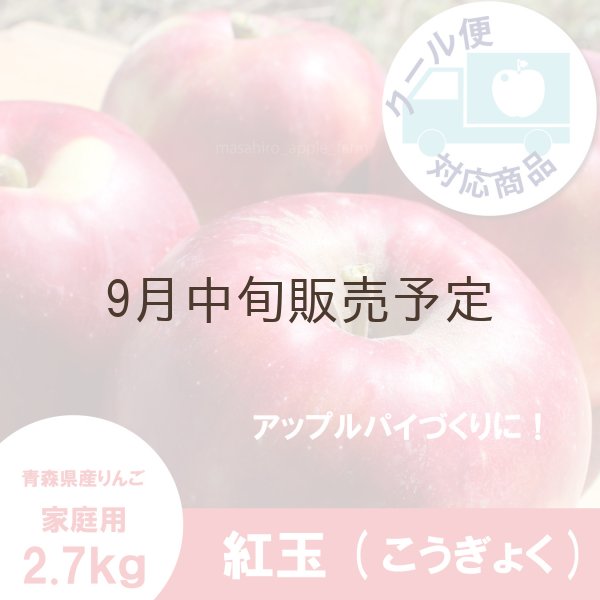 画像1: ※9月中旬販売予定※　紅玉　家庭用　２.７kg（約11-13個） ≪送料込≫ (1)