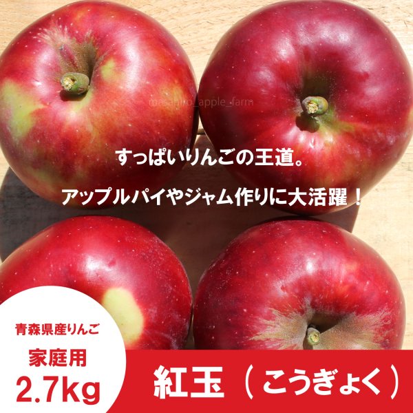 画像3: ※10月上旬発送予定※ 紅玉　家庭用　２.７kg（約11-13個） ≪送料込≫ (3)