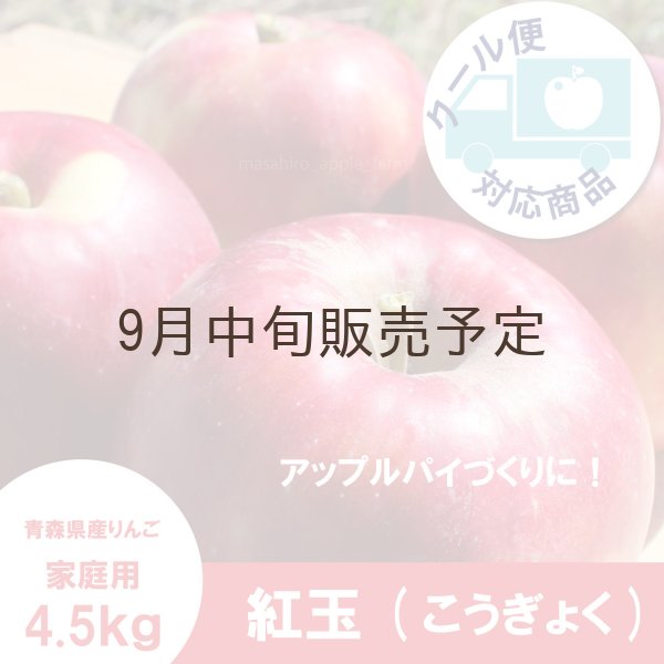 画像1: ※9月中旬販売予定※　紅玉　家庭用　４.５kg（約20-23個） ≪送料込≫ (1)