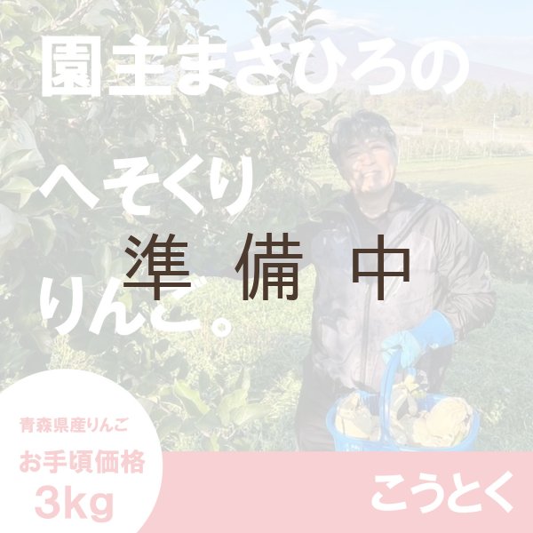 画像1: ☆園主のへそくりりんご☆ こうとく お手頃価格３kg ≪送料込≫ (1)
