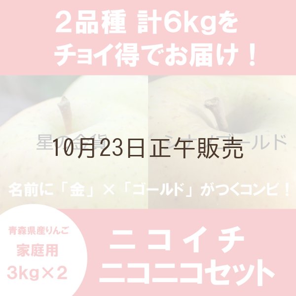 画像1: 【ニコイチセット】星の金貨＆シナノゴールド　家庭用　３kg×２箱 ≪送料込≫ (1)