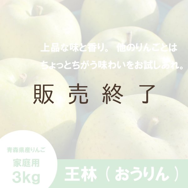 画像1: 王林　家庭用　３kg（約7-10個）≪送料込≫ (1)