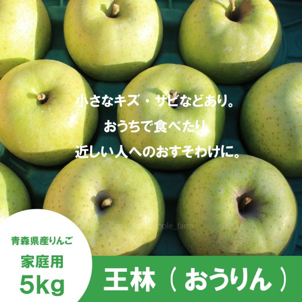 画像2: 王林　家庭用　５kg（約12-20個）≪送料込≫ (2)