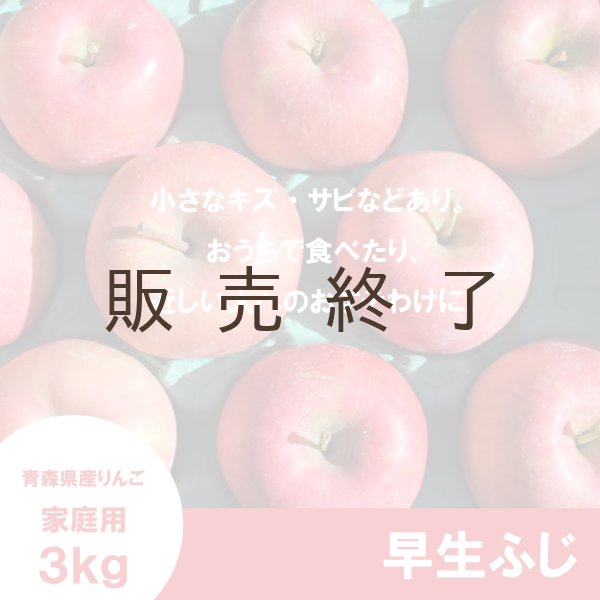 画像2: 早生ふじ　家庭用　３kg（約9-12個） ≪送料込≫ (2)
